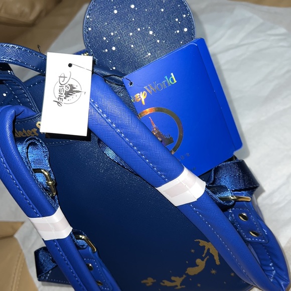 Mickey Mouse The Main Attraction Loungefly Backpack Peter Pan's Flight - Picture 8 of 14